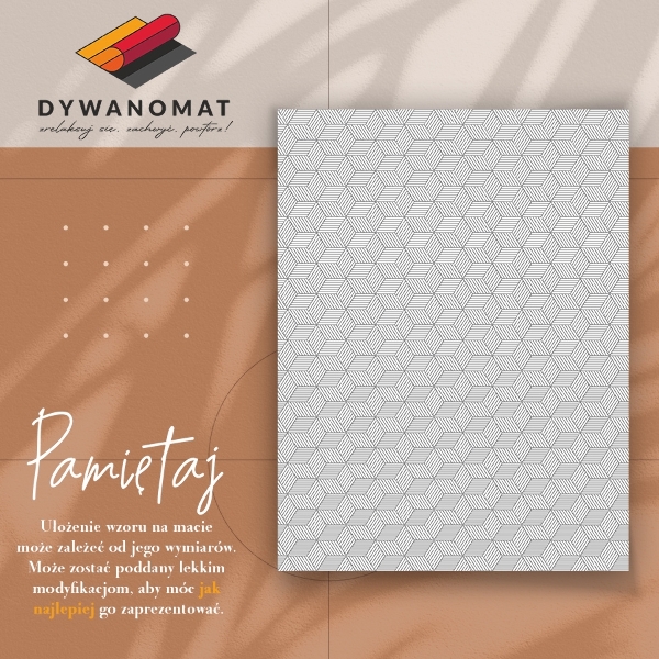 Covor de vinil Cub geometric