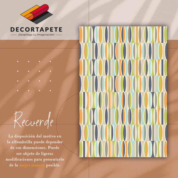 Covor de vinil Ovaluri geometrice