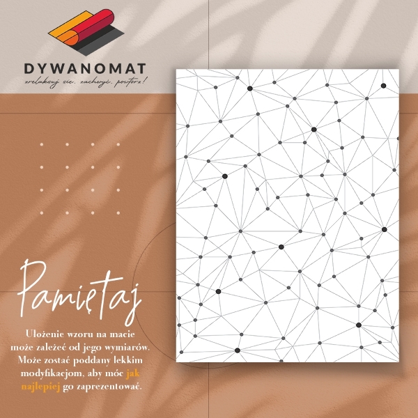 Covor interior din vinil Grid geometric