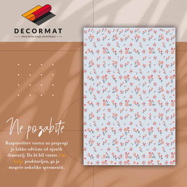 Covor de vinil acasă Flori din mediul rural