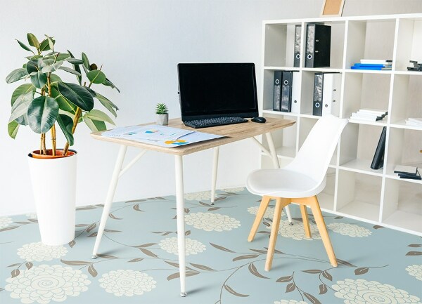 Covor interior din vinil Muguri mari