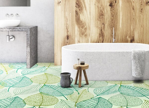 Covor interior din vinil Frunze schelet