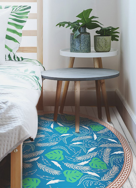 Covor interior din vinil rotund lista Hawaii