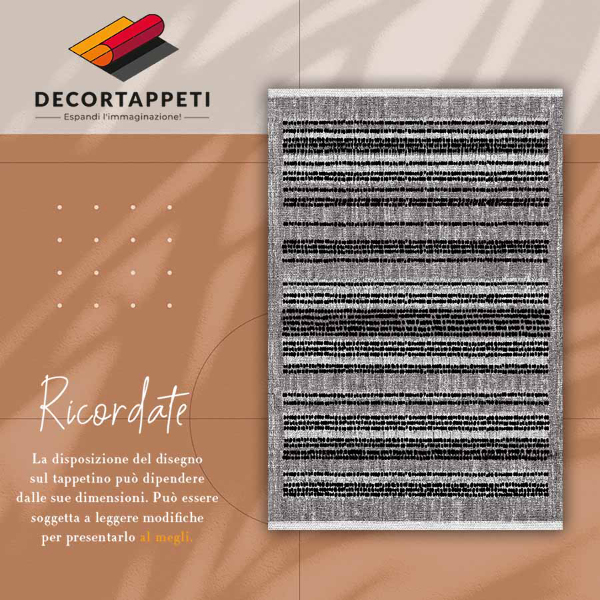 Covor interior din vinil Dungi negre