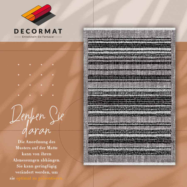 Covor interior din vinil Dungi negre