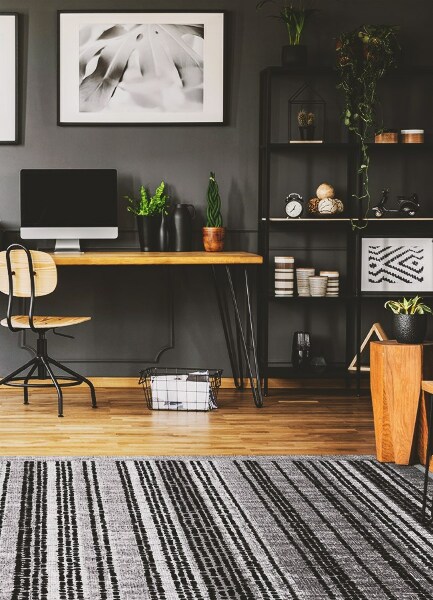 Covor interior din vinil Dungi negre