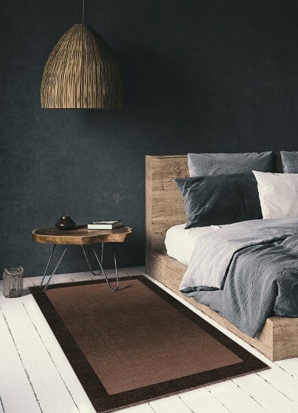 Covor interior din vinil Cadru brun