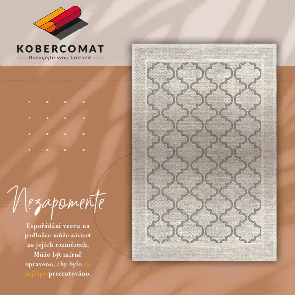Covor interior din vinil Design marocan