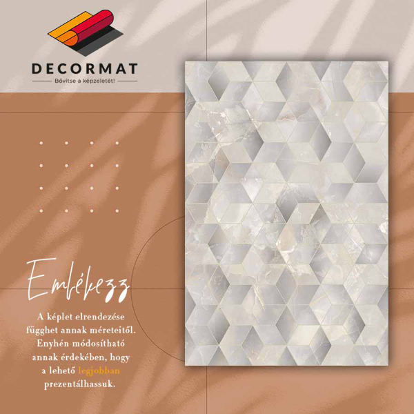 Covor de vinil Cuburi 3d