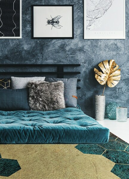 Covor interior din vinil Hexagoane din beton