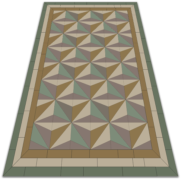 Covor interior din vinil Triunghiuri 3d