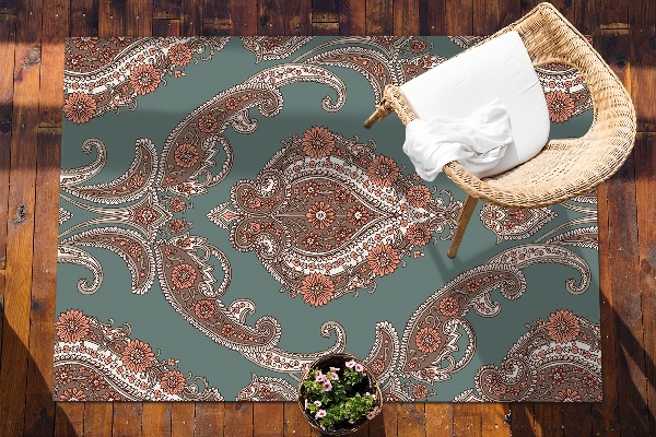 Covor de exterior pentru terasă epocă Paisley