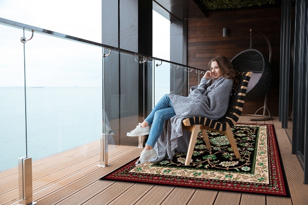 Covor de exterior modele florale