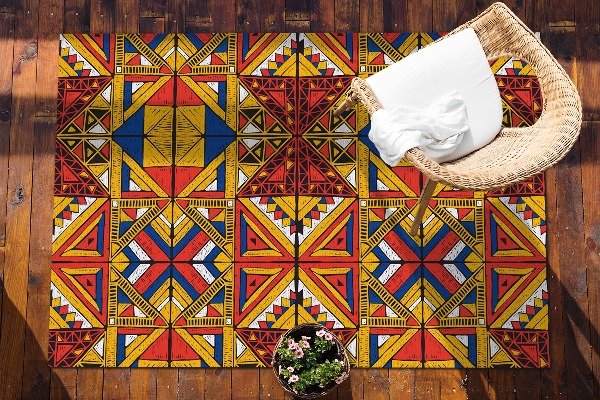Covor pentru terasă dale colorate