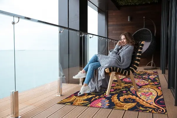 Covor pentru terasă colorat Paisley