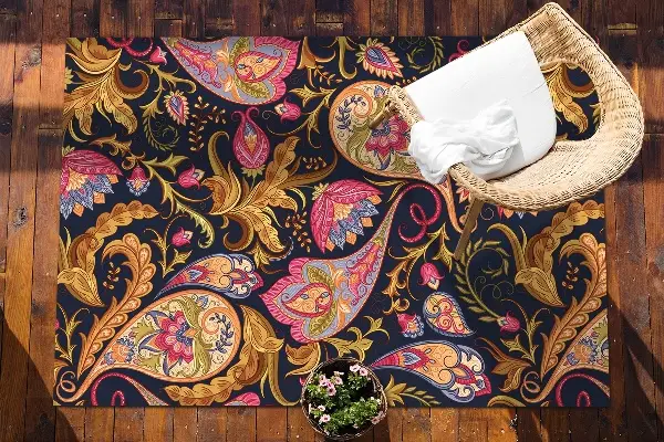 Covor pentru terasă colorat Paisley