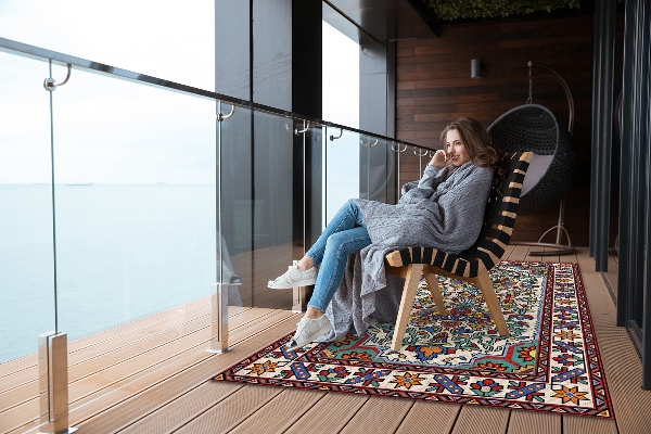 Covor de exterior modele multicolore