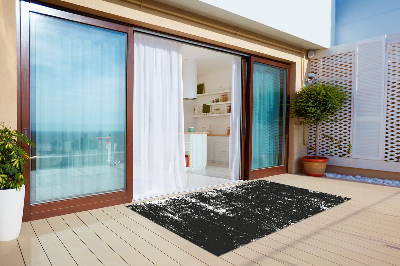 Covor de exterior pentru terasă beton negru zgâriat