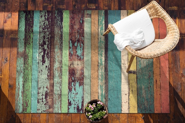 Covor de exterior bord colorat