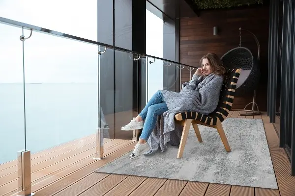 Covor de exterior beton murdar