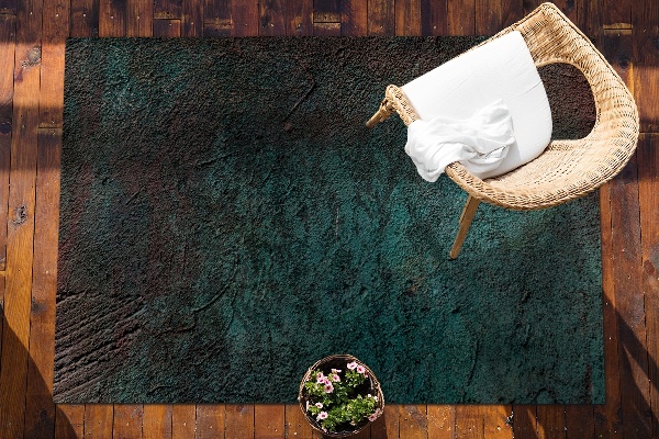 Covor de exterior beton verde maro