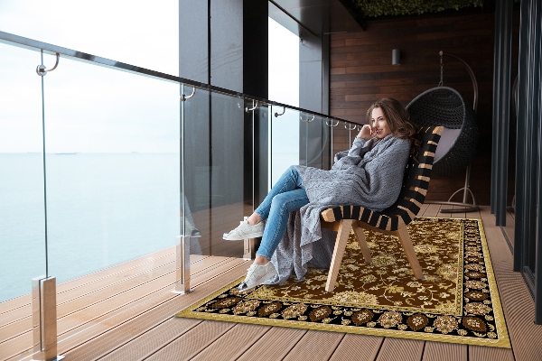 Covor de exterior model oriental turcesc