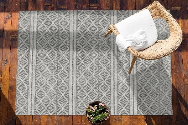 Covor pentru terasă pastile model geometric