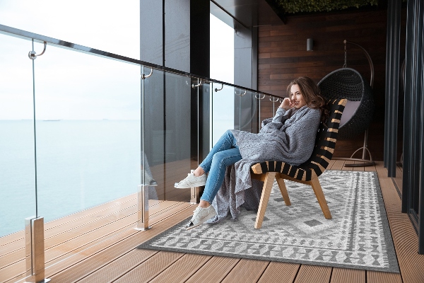 Covor de exterior pentru terasă Modelul clasic