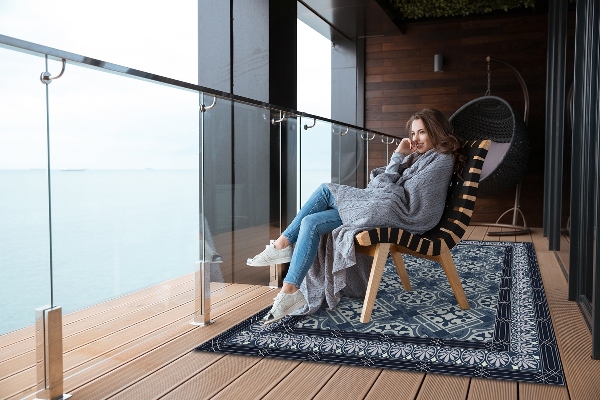Covor de terasă Navy Talavera