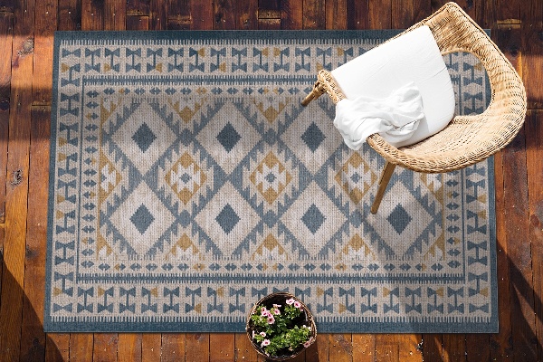 Covor de exterior pentru terasă design retro