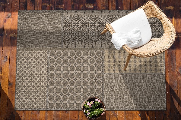 Covor pentru terasă model aztec