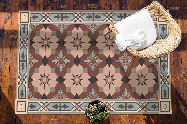 Covor de exterior placi geometrice