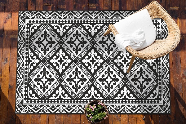 Covor de terasă modele geometrice