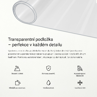 Sticlă moale pentru birou
