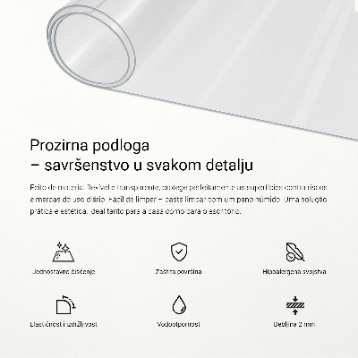 Sticlă moale pentru birou