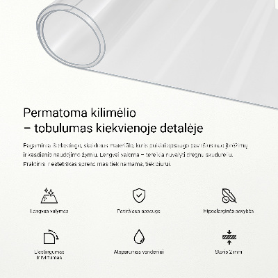 Sticlă moale pentru birou