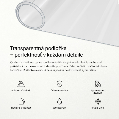Sticlă moale pentru birou