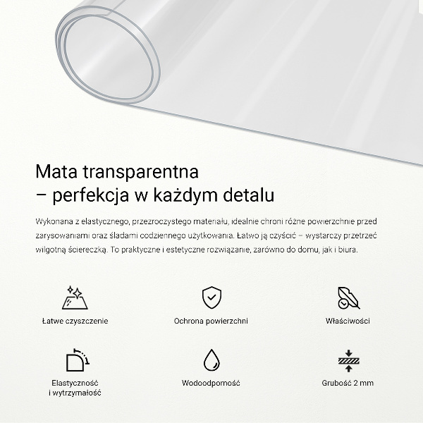 Sticlă moale transparentă