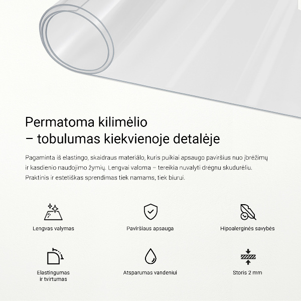 Sticlă moale transparentă