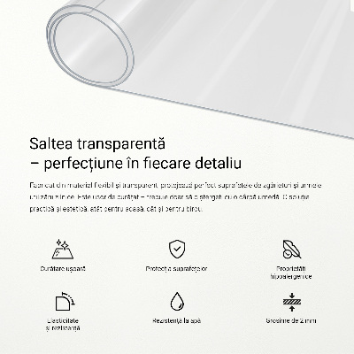 Sticlă moale transparentă