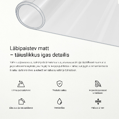 Sticlă moale transparentă