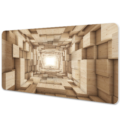Mapa birou lemn abstract