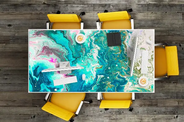 Mapa birou Abstracție verde