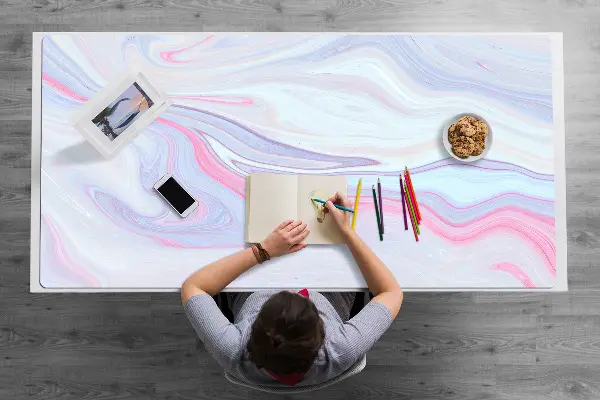 Mapa pentru birou trandafiri abstractizare