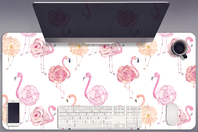 Mapa de birou Flamingos și flori