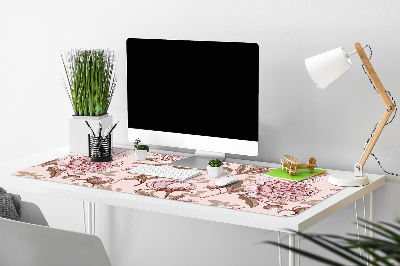Mapa birou bujori roz