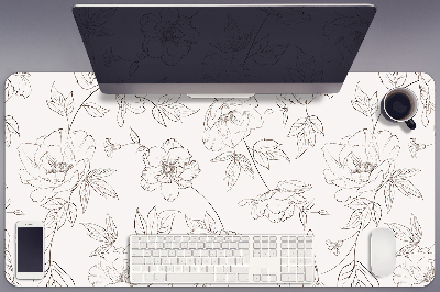 Mapa birou flori schițate