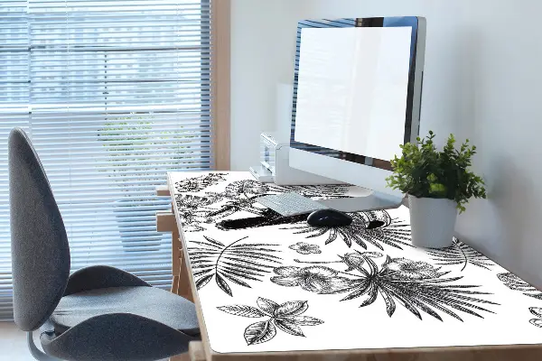 Mapa birou Tropical alb-negru