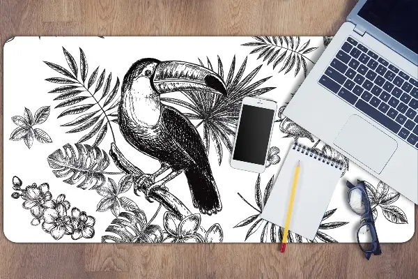 Mapa birou Tropical alb-negru
