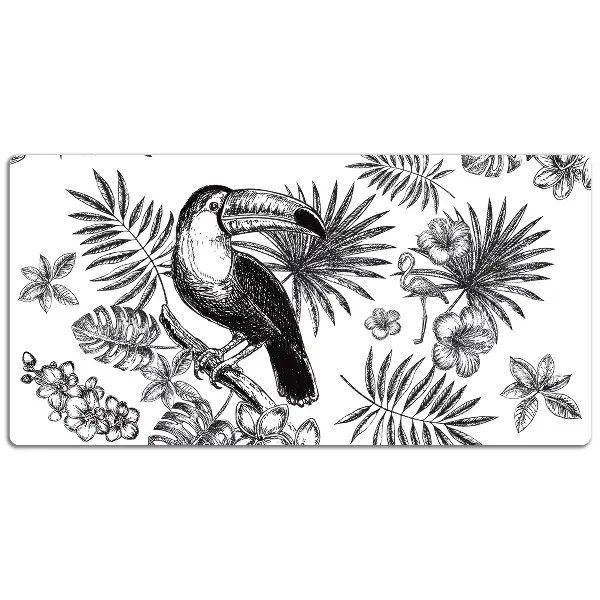Mapa birou Tropical alb-negru